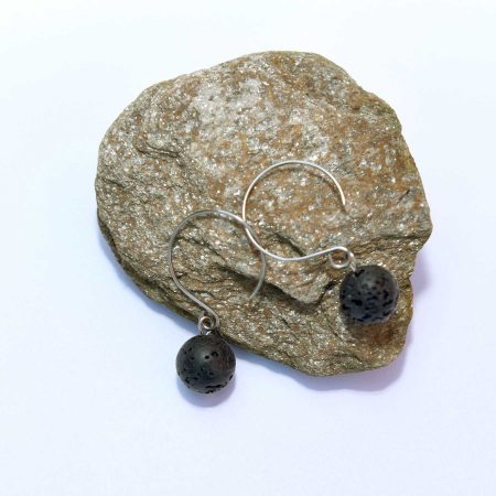 Šperky z minerálních kamenů Láva náušnice Šperky Georgina