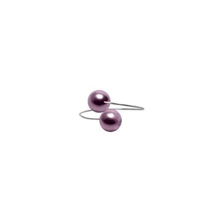 Venuše s vínovofialovým perličkami cik cak prstýnek A